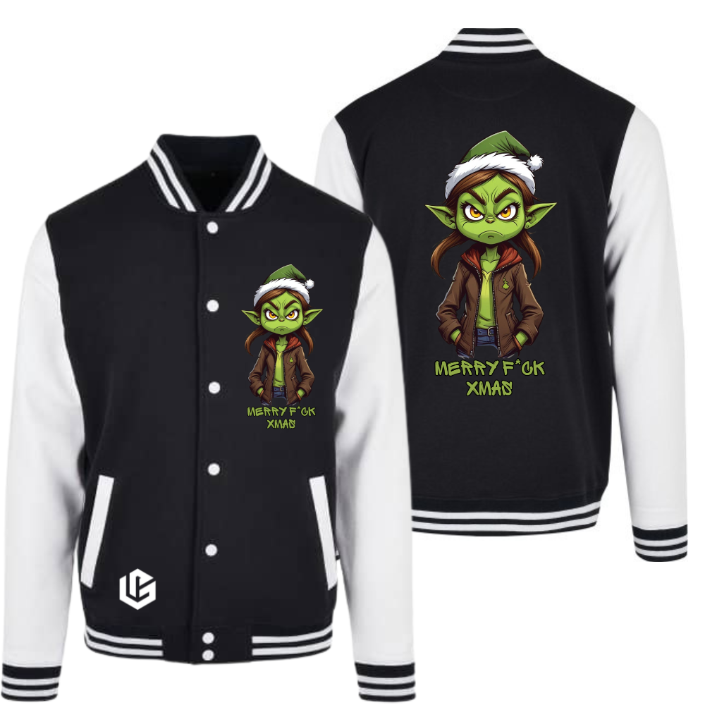 Collegejacke "Grinch Dinchen" designed by LottaLaVida