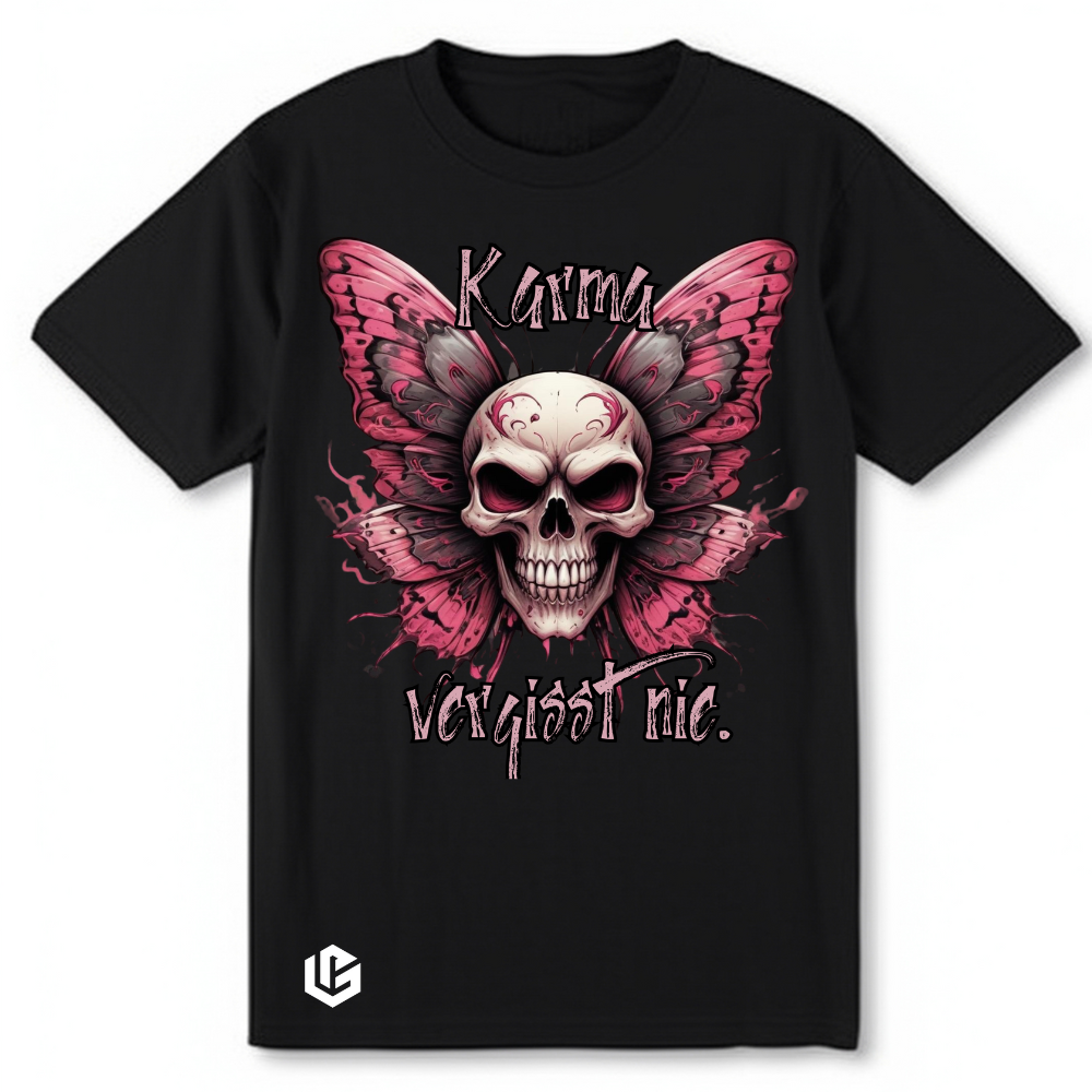 T-Shirt "Karma vergisst nie" designed by LottaLaVida