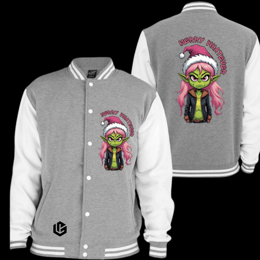 Collegejacke "Grinch Pinki" designed by LottaLaVida