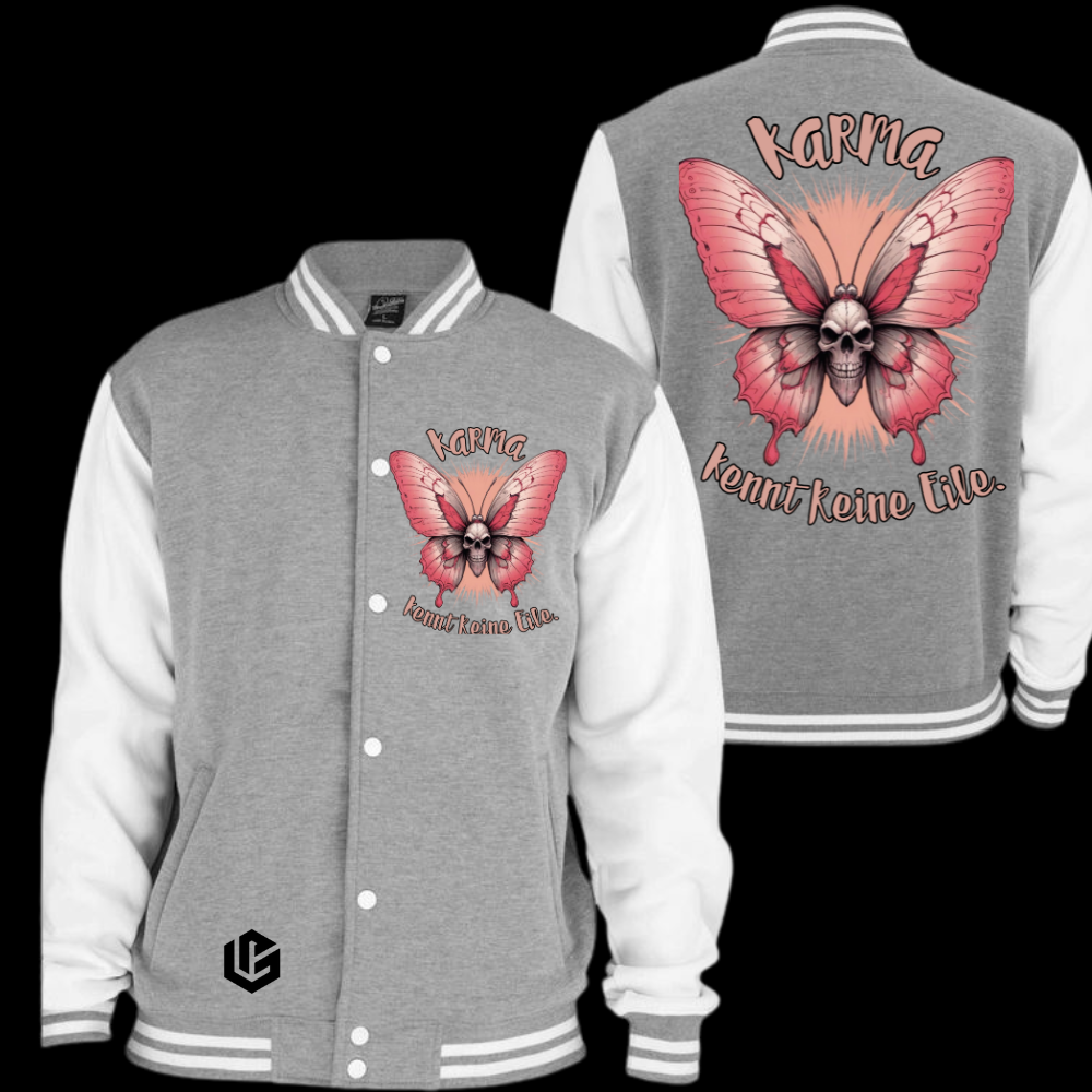 Collegejacke "Karma, keine Eile " designed by LottaLaVida