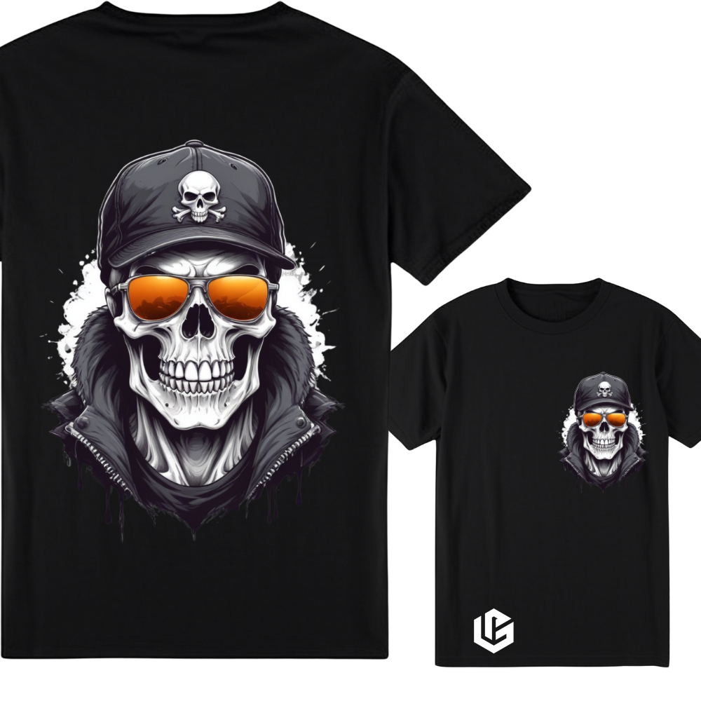 T-Shirt "Skull-Biker" designed by LottaLaVida