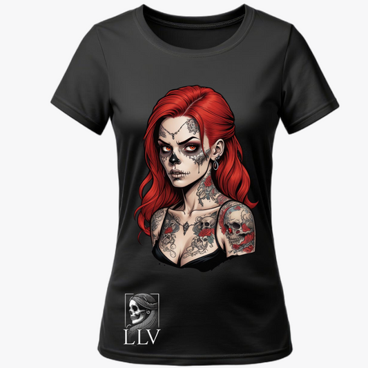 Lobi - Wide Neck Tee "Skull"designed by LottaLaVida