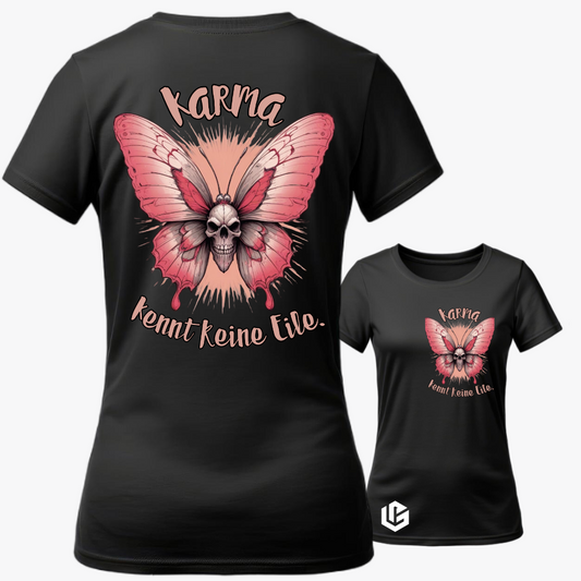 Wide Neck Tee "Karma, keine Eile" designed by LottaLaVida