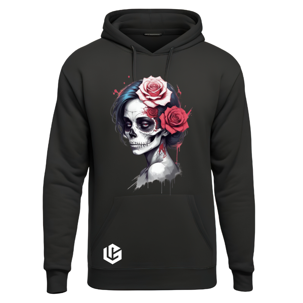 Hoodie "Skull-Lady" designed by LottaLaVida