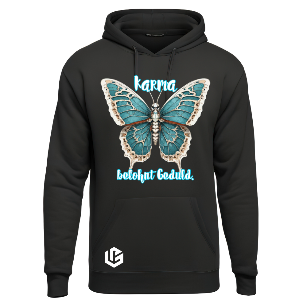 Hoodie "Karma, Geduld" designed by LottaLaVida