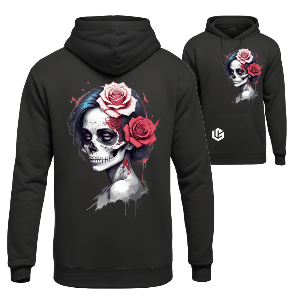 Hoodie "Skull-Lady" designed by LottaLaVida