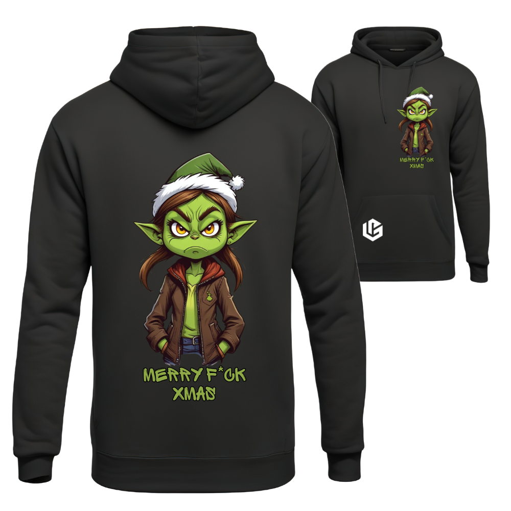 Hoodie "Grinch Dinchen" designed by LottaLaVida