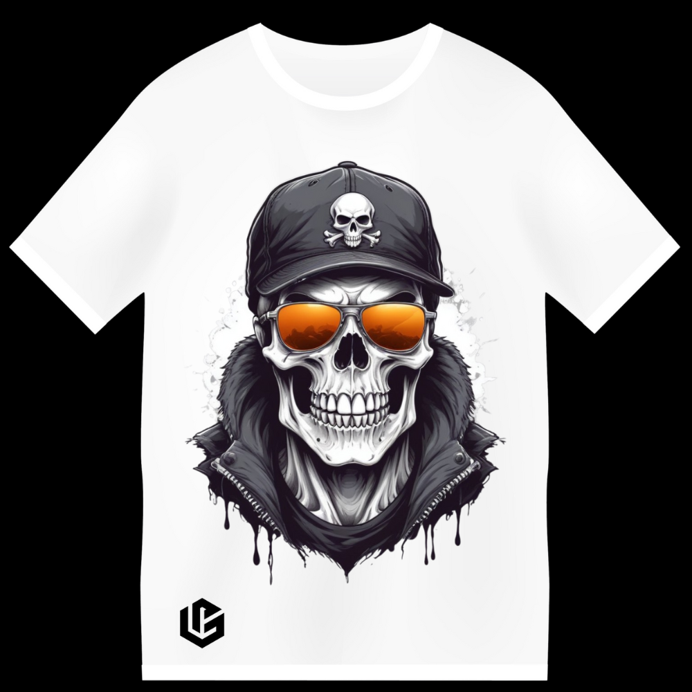 T-Shirt "Skull-Biker" designed by LottaLaVida