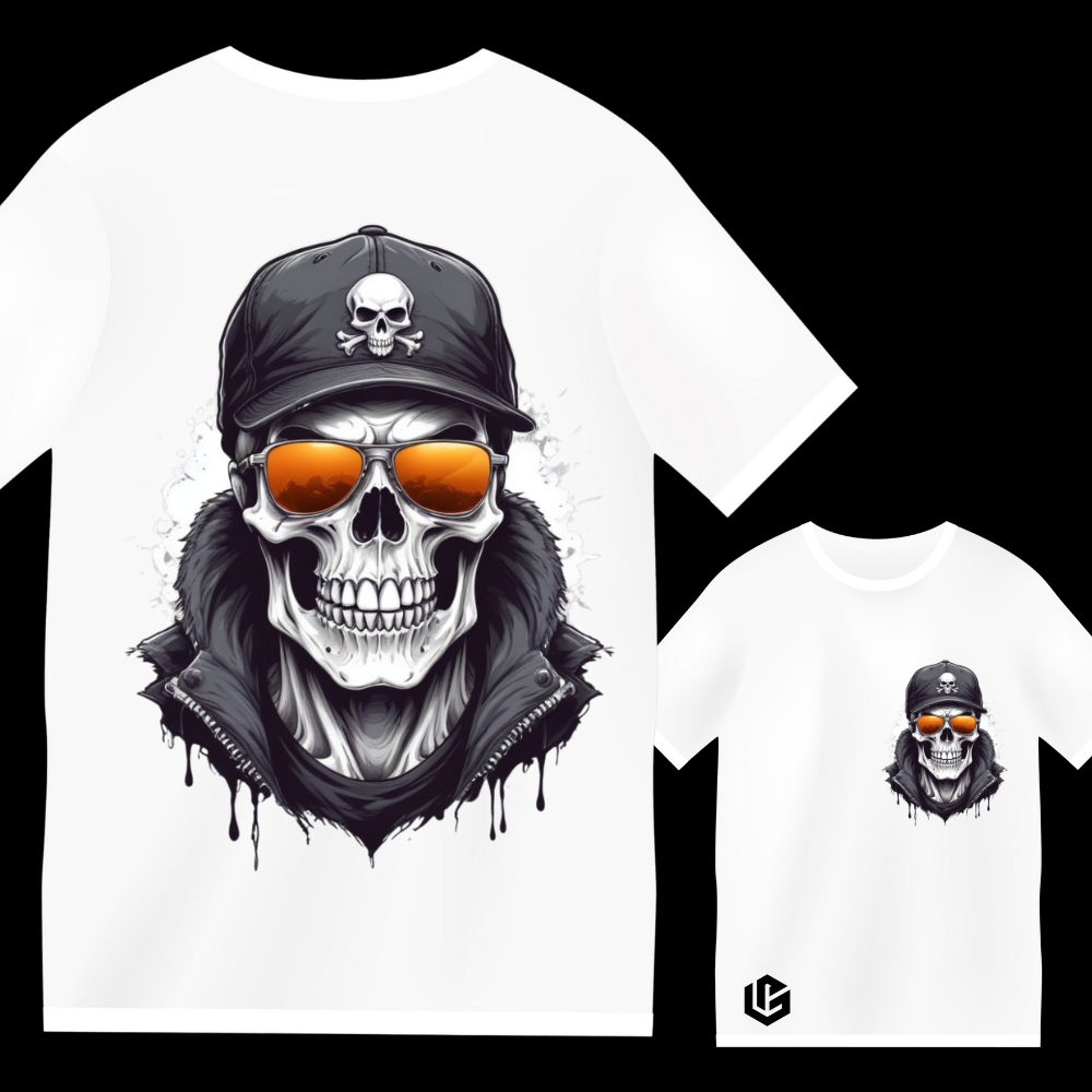 T-Shirt "Skull-Biker" designed by LottaLaVida