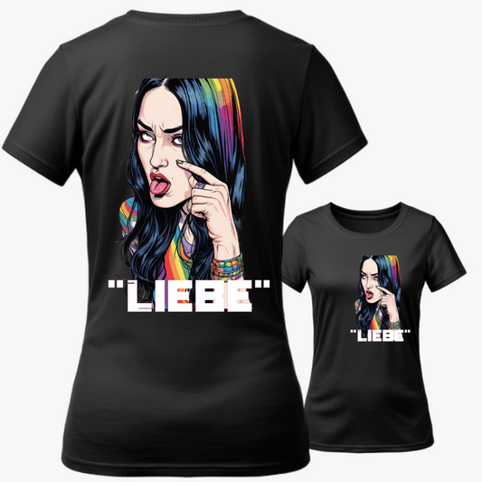 Wide Neck Tee "Liebe" designed by LottaLaVida