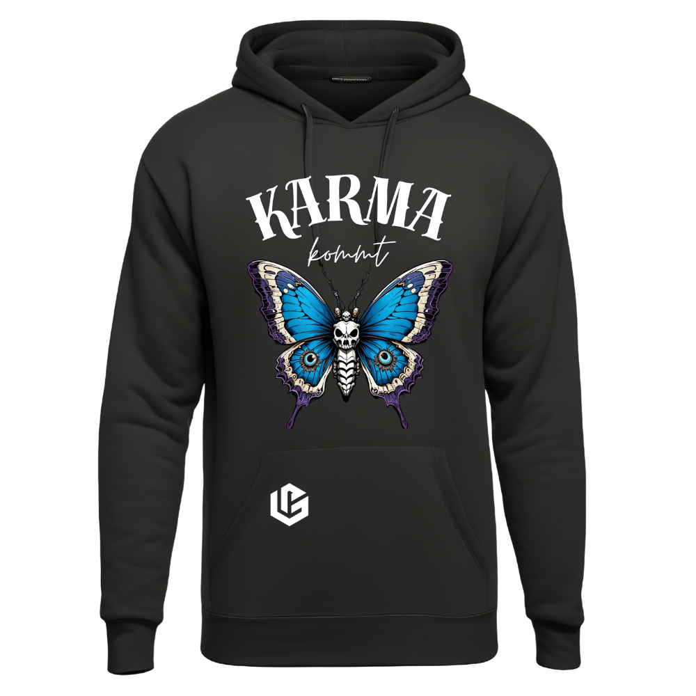 Hoodie "Karma kommt" designed by LottaLaVida