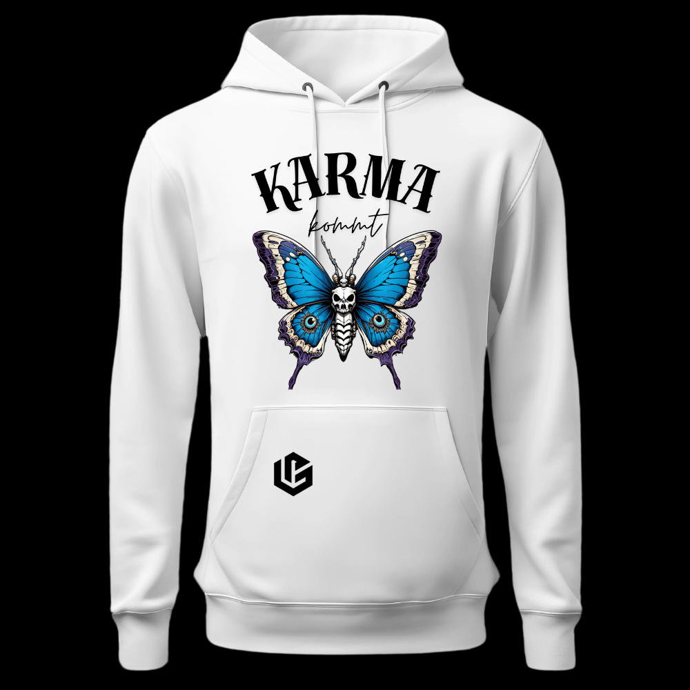 Hoodie "Karma kommt" designed by LottaLaVida