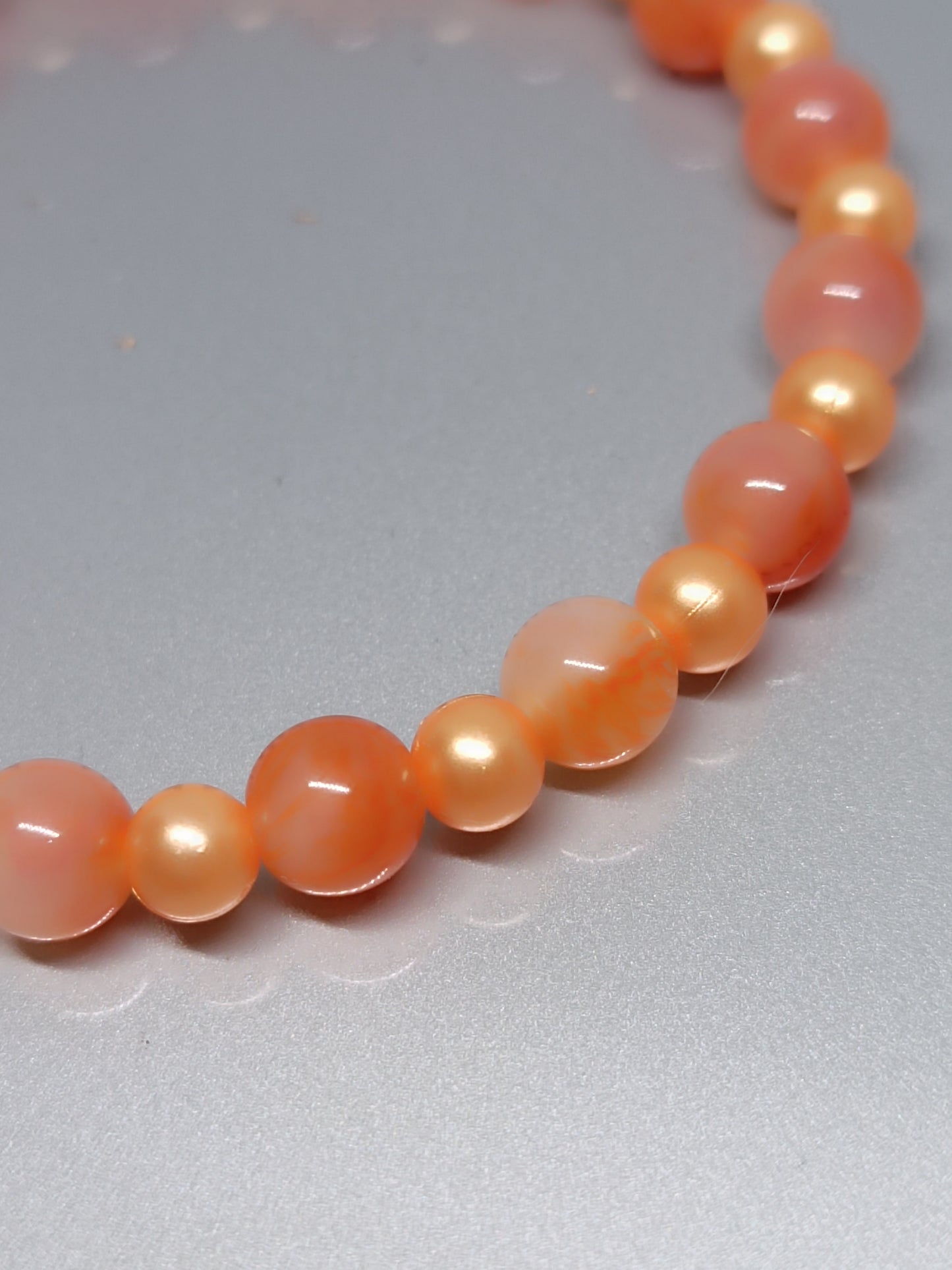 Armband Orange mit Herz