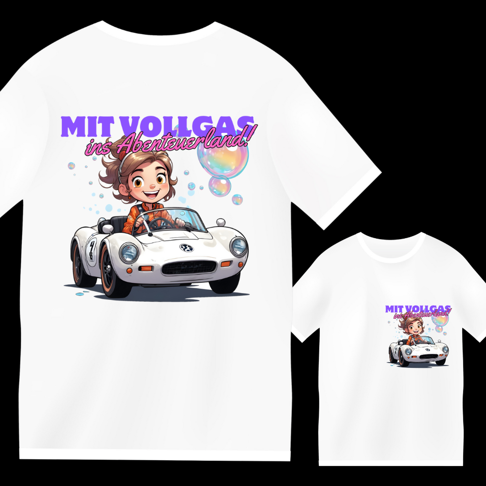 T-Shirt "mitVollgas-1" designed by LottaLaVida