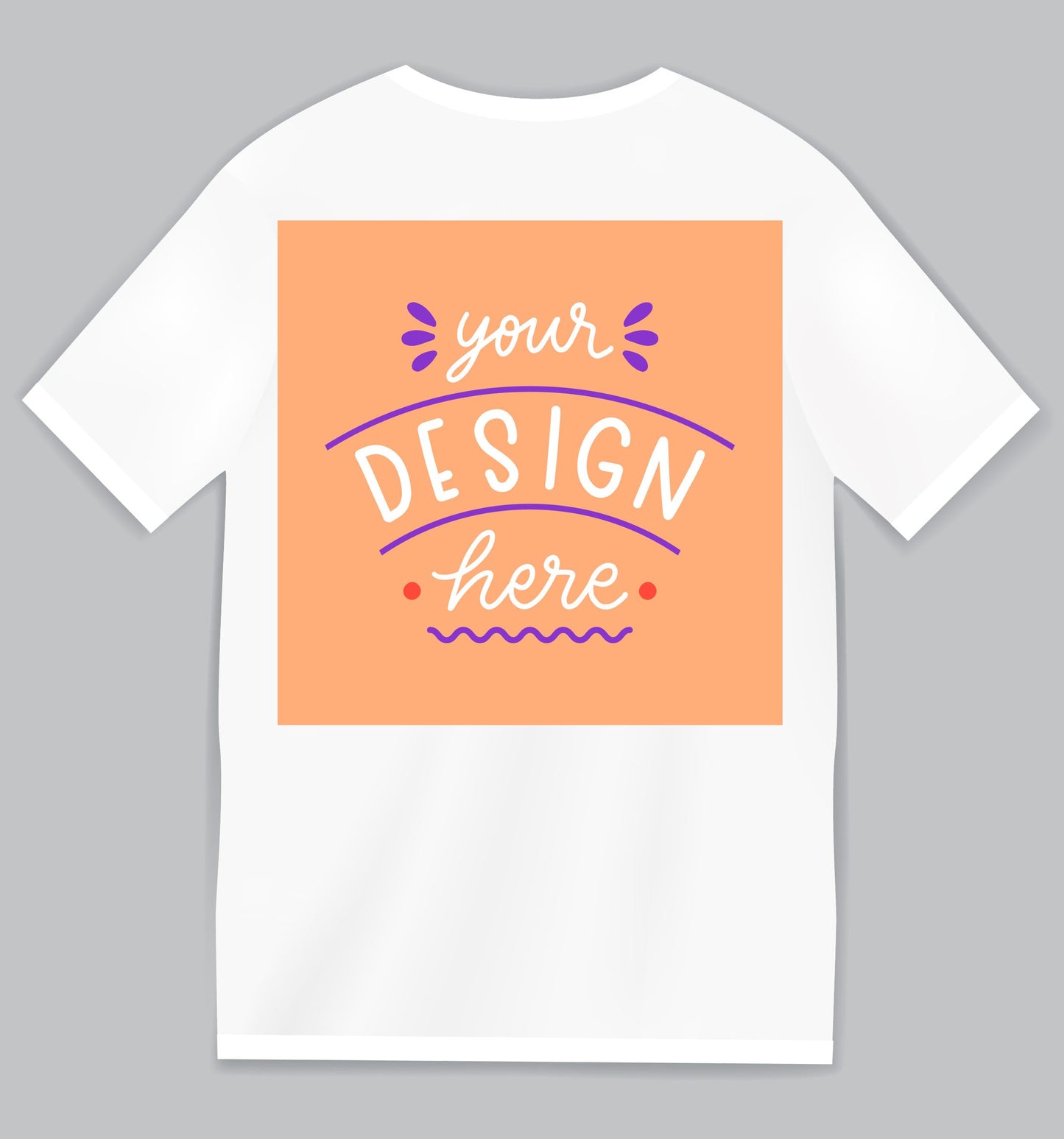 #T-Shirt mit deinem Design-weiß