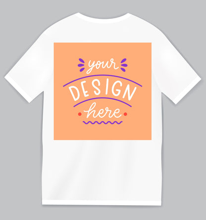 #T-Shirt mit deinem Design-weiß