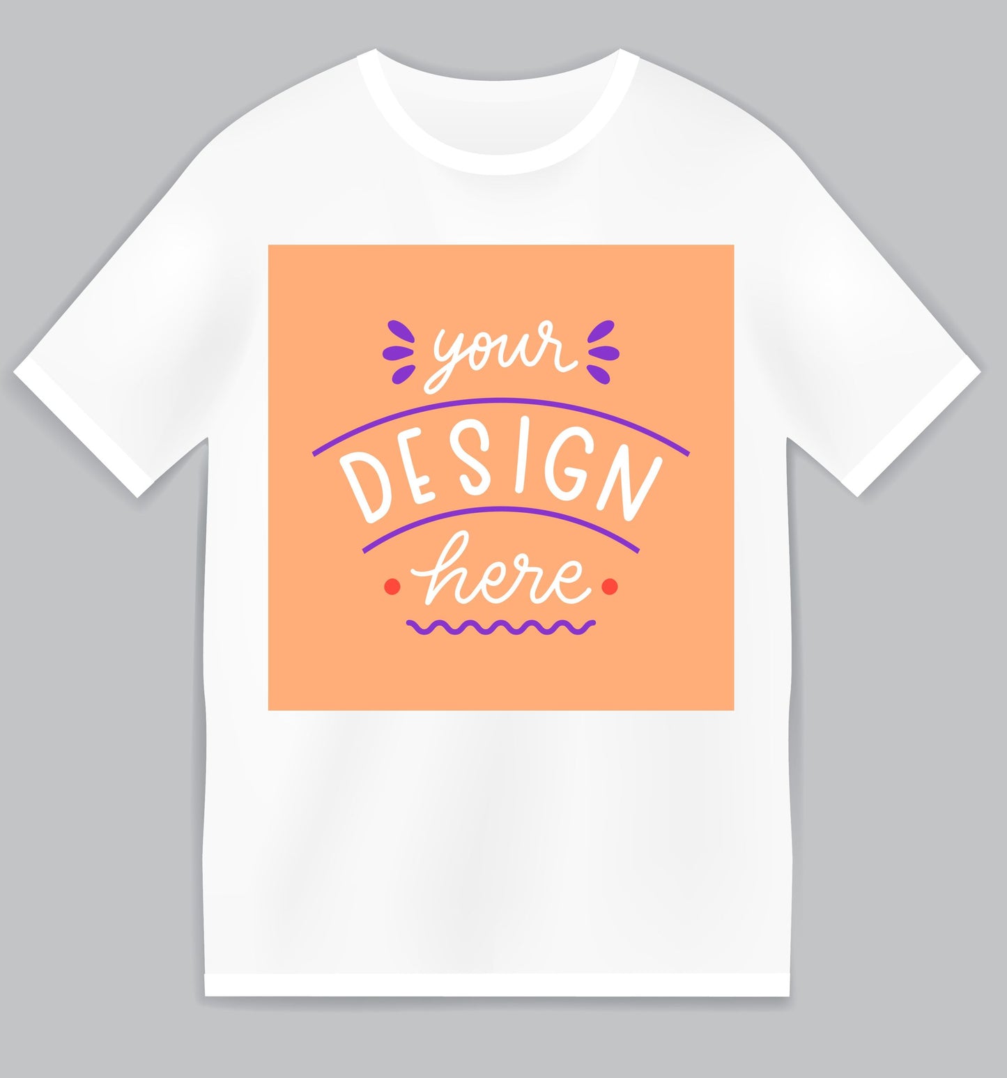 #T-Shirt mit deinem Design-weiß